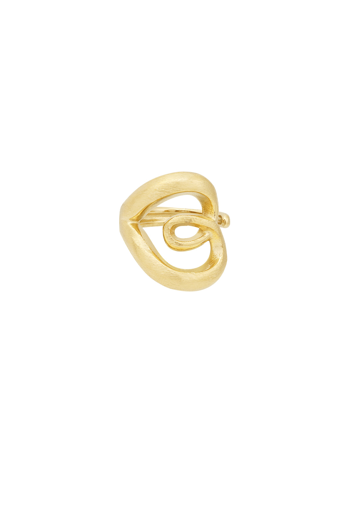 Eleganter Twist-Ring - Goldfarben h5 