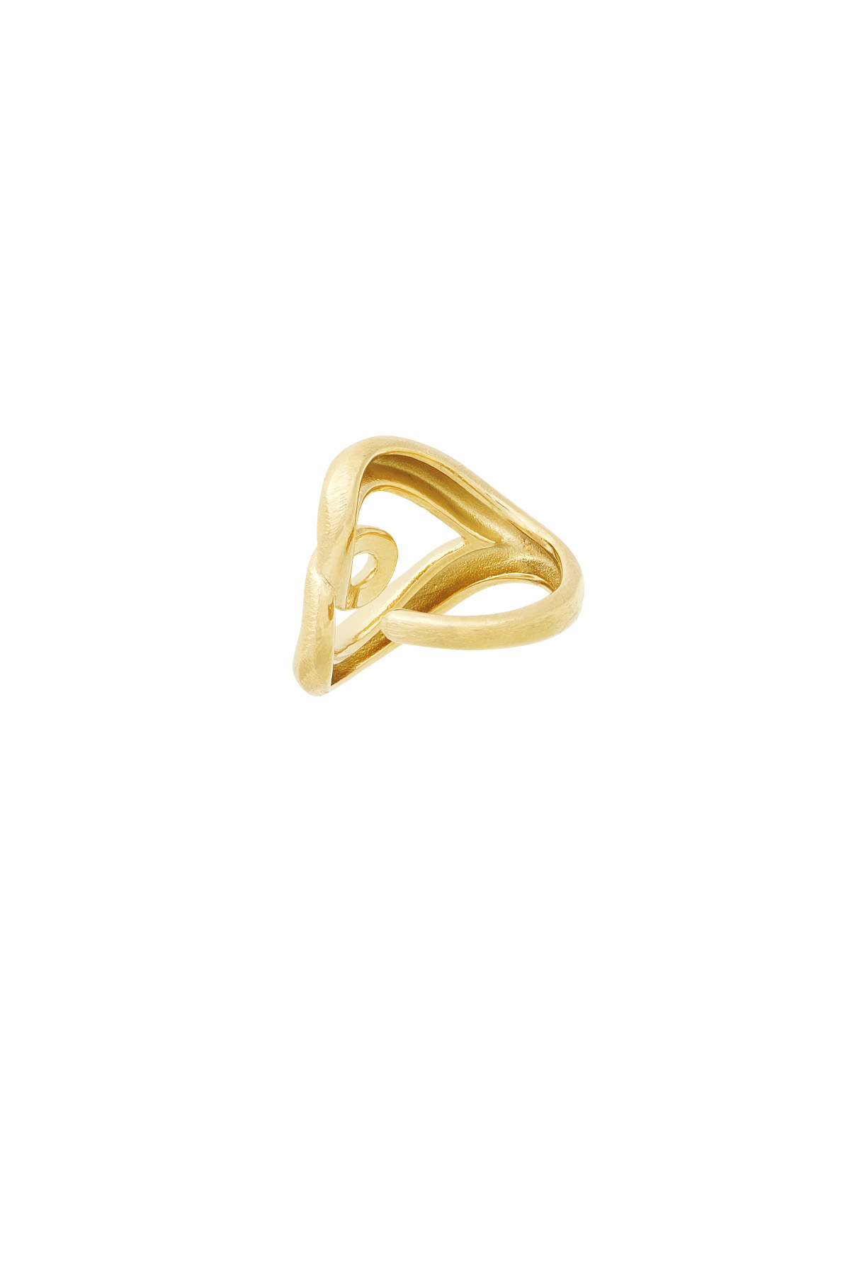 Eleganter Twist-Ring - Goldfarben h5 Bild3