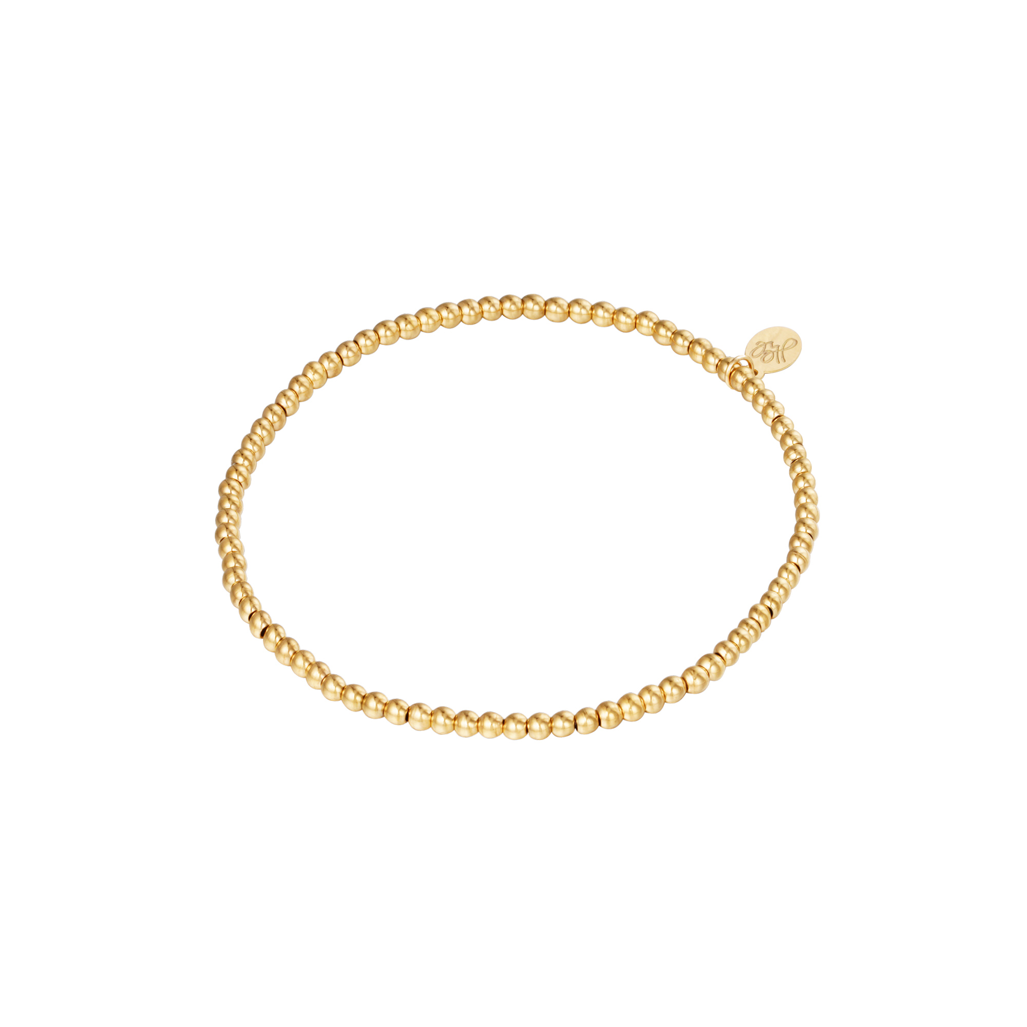 Gold / Bracelet Small Beads Gold Stainless Steel-2.5MM Picture2