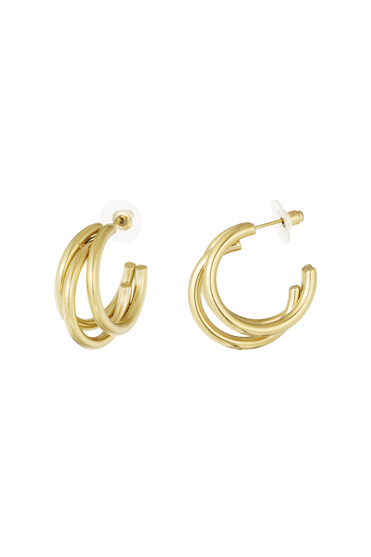 Gold / Earrings Olympic Gold Stainless Steel 