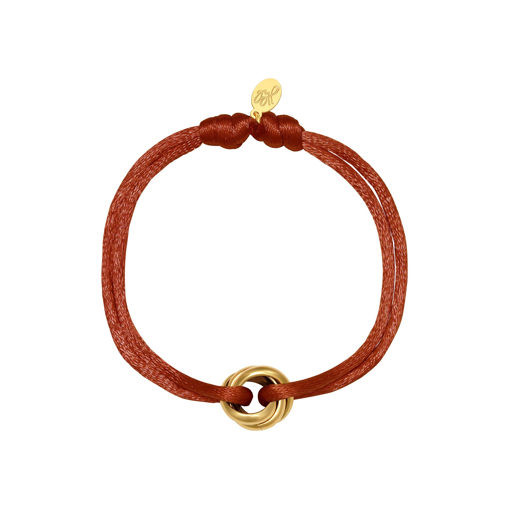 Bracelet Satin Knot Camel Stainless Steel 