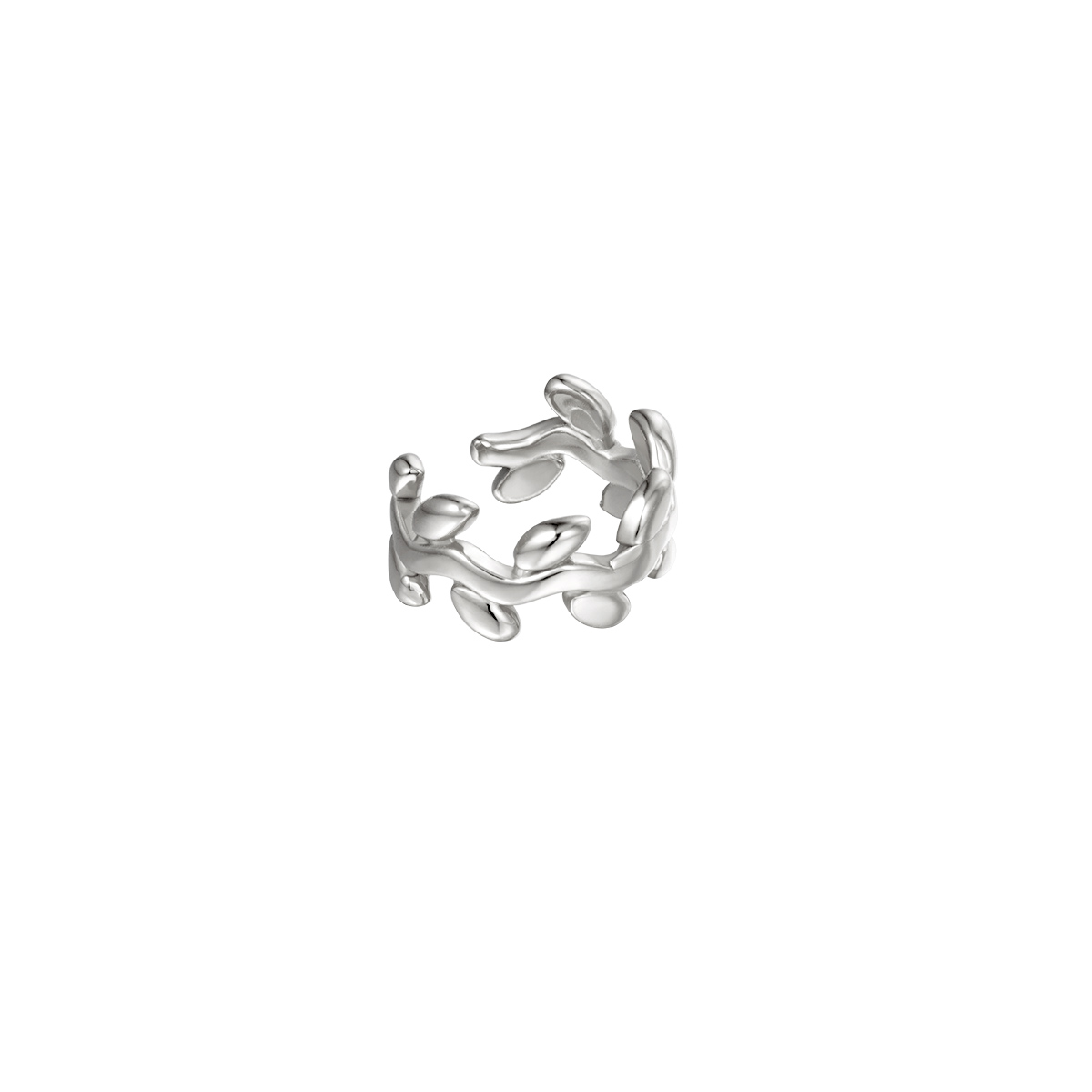 Silver color / Earcuff laurel shape Picture2