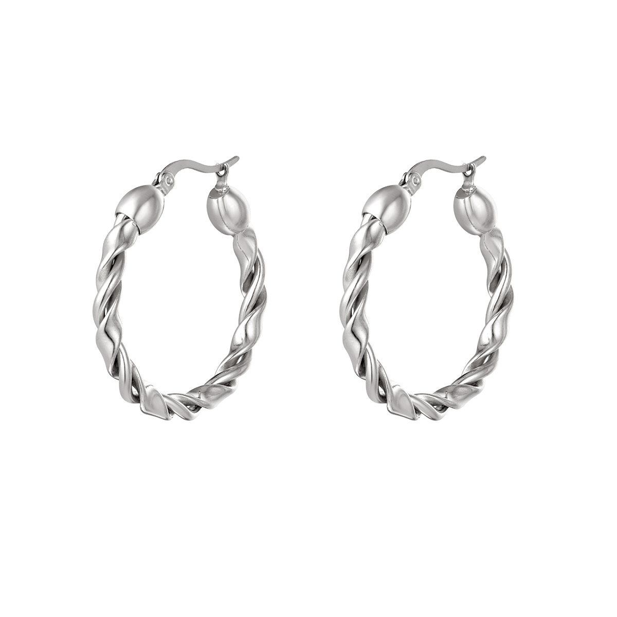 Stainless steel hoops large