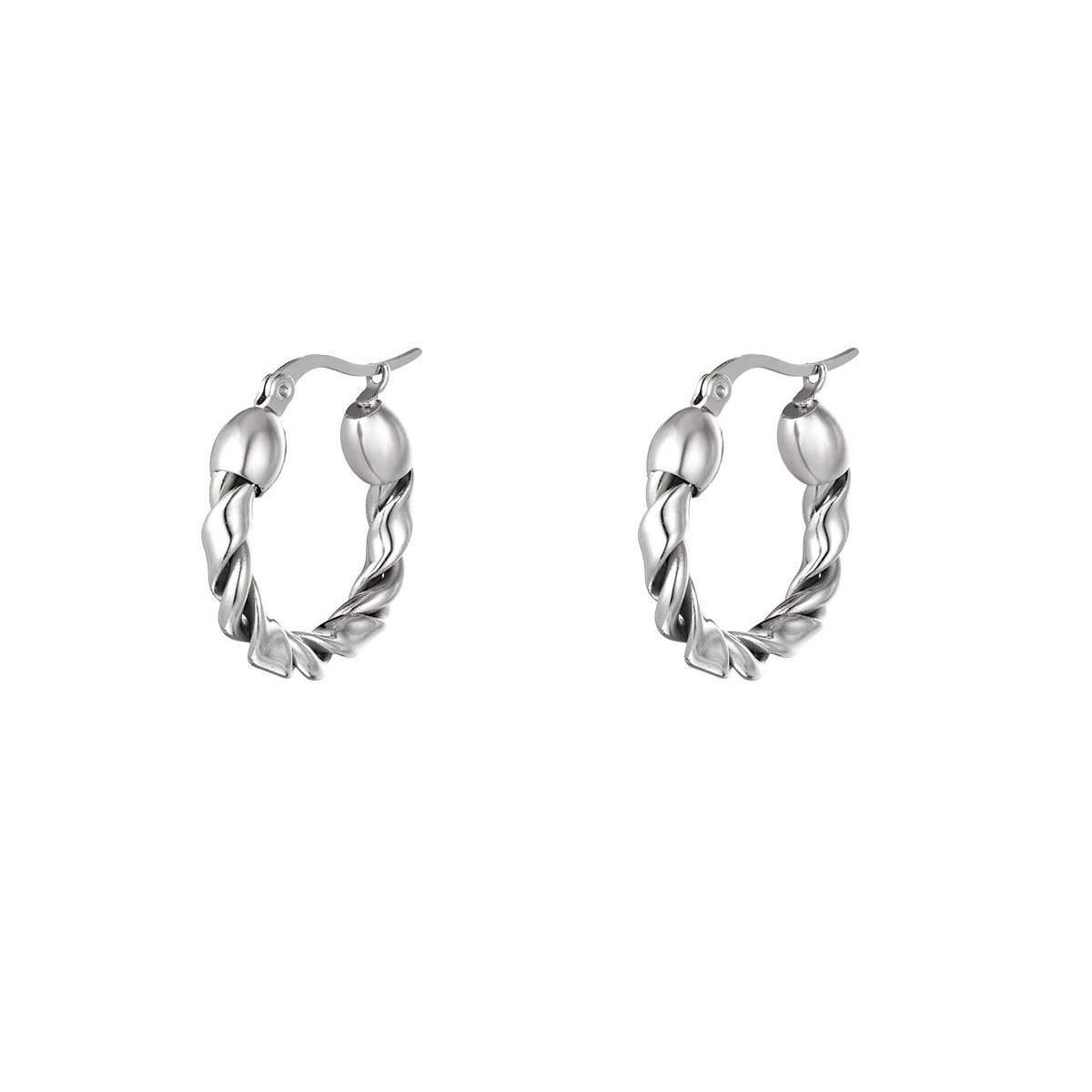 Stainless steel hoops small h5 