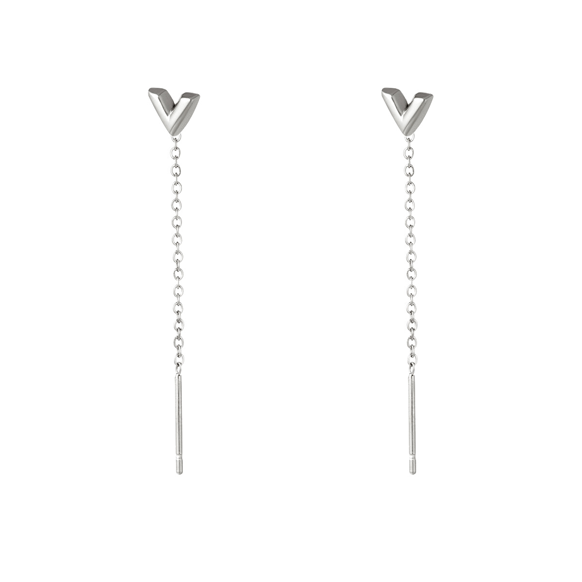 Stainless Steel Chain Earrings Arrow h5 