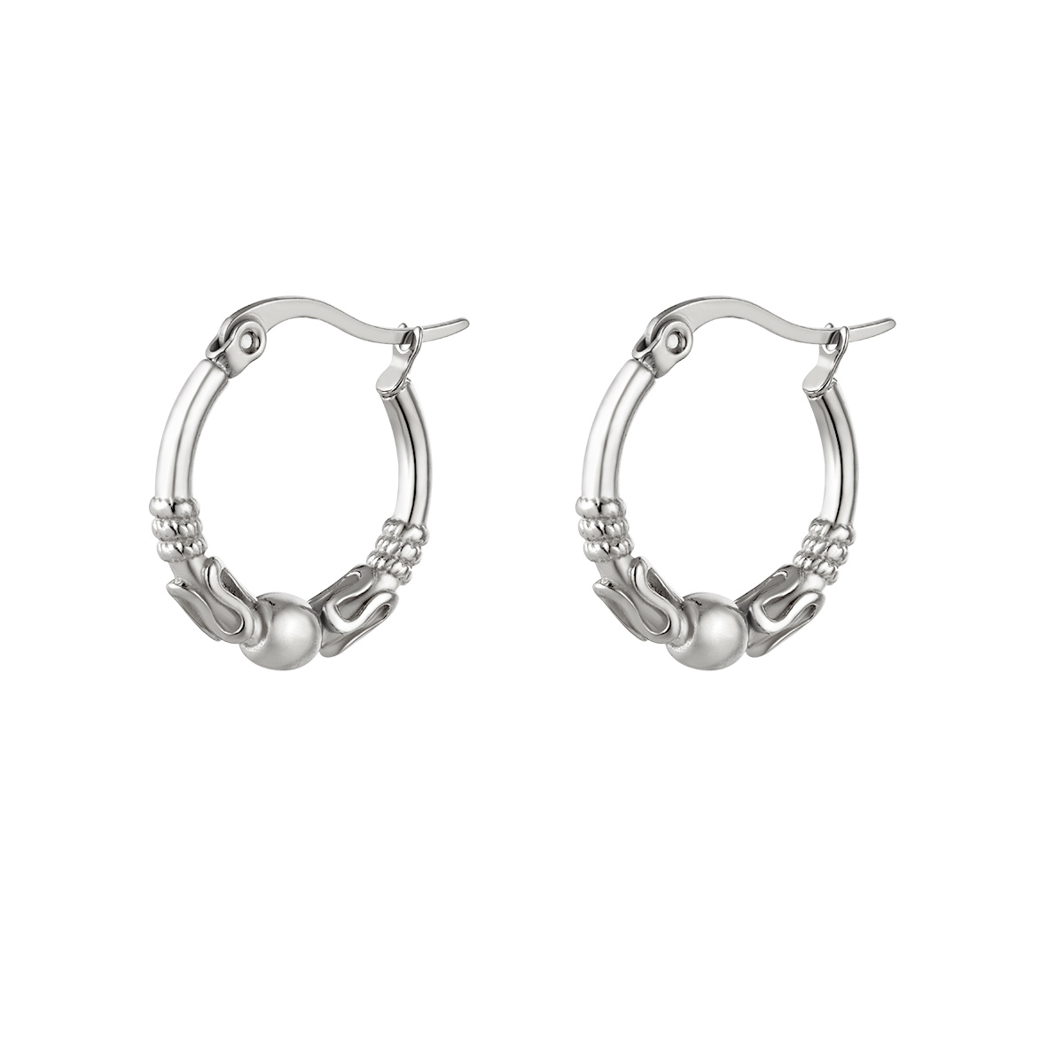 Boucles d'oreilles en acier inoxydable h5 