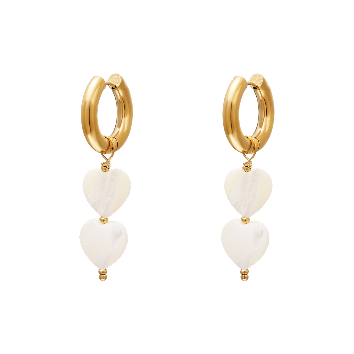 Boucles d'oreilles coeurs perles - collection #summergirls