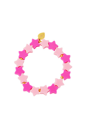 Kids - Bracelet nuit étoilée - Collection Mère-Fille Rosé polymer clay h5 