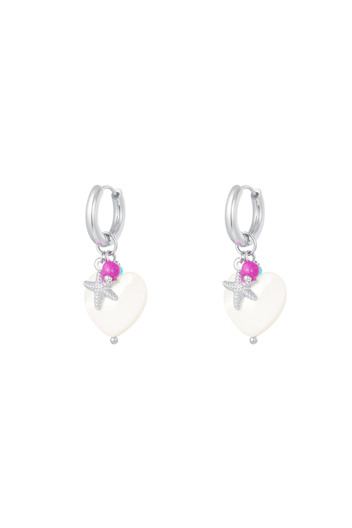 Sea star earrings - Beach collection Silver Stainless Steel h5 