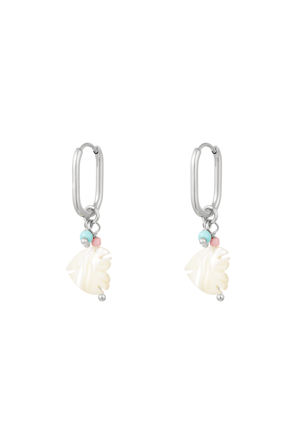 Fish earrings - Beach collection silver color Stainless Steel h5 