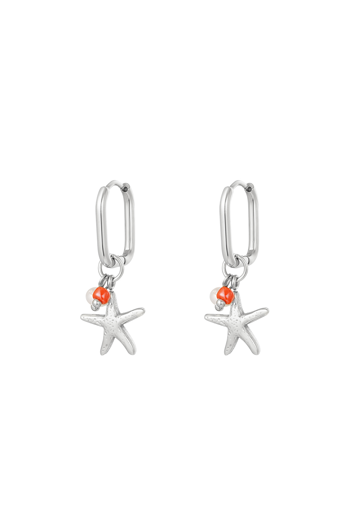 Starfish earrings - Beach collection silver color Stainless Steel