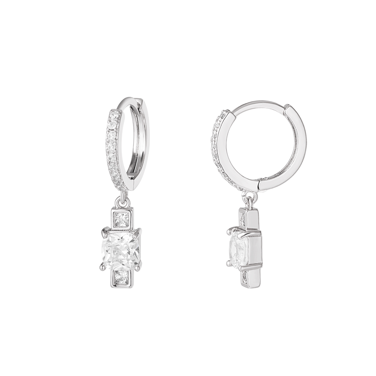 Boucle d'oreille charm zircon - Collection Sparkle