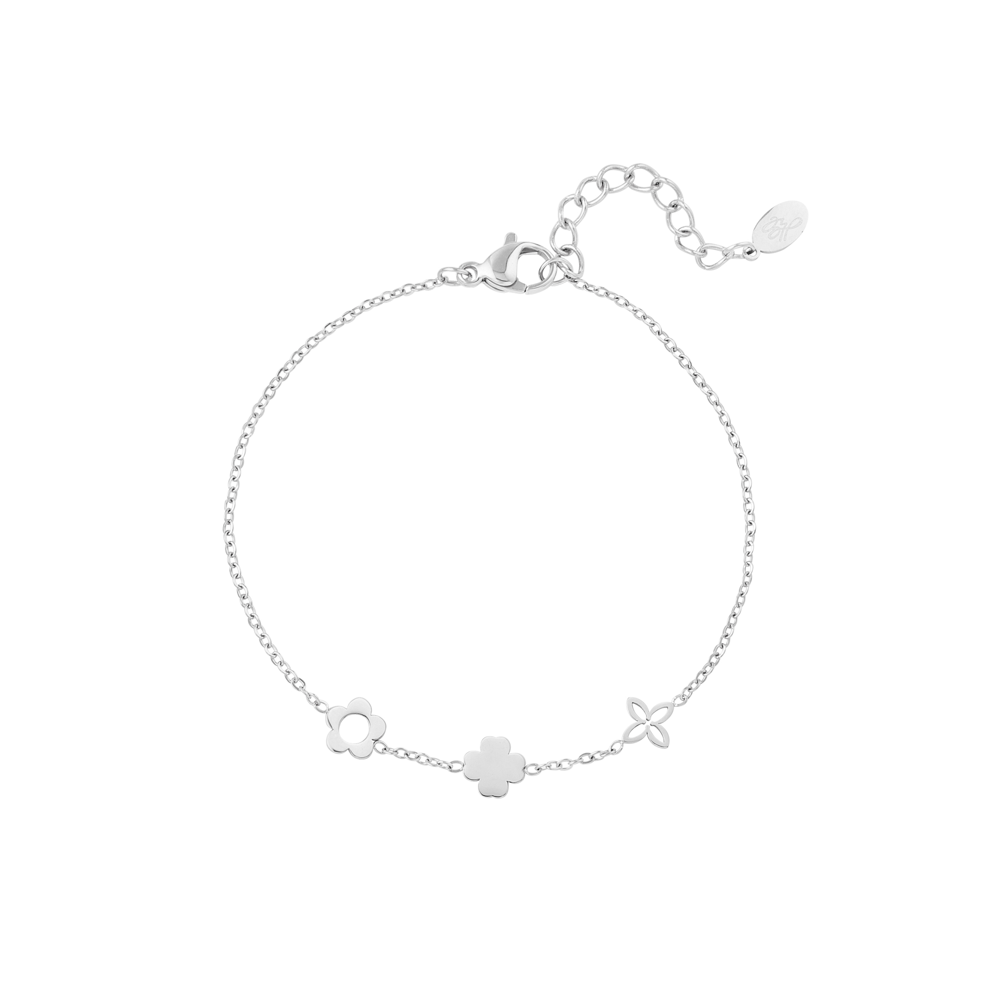 Bracelet with three different flowers