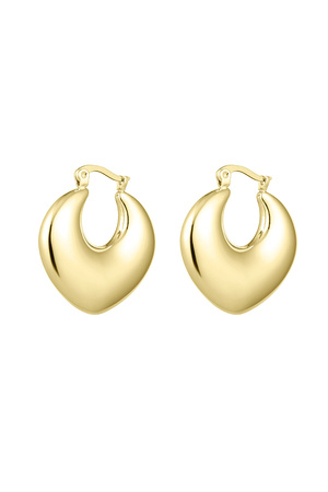 Chucky hoop earrings Gold Stainless Steel h5 