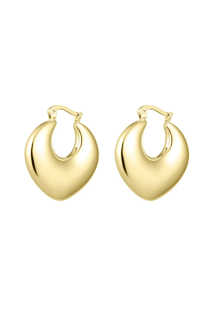 Chucky hoop earrings Gold Stainless Steel 