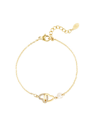 Bracelet forever hearts - gold Stainless Steel h5 