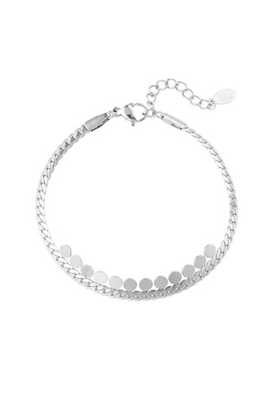 Braided bracelet with details - silver Stainless Steel h5 