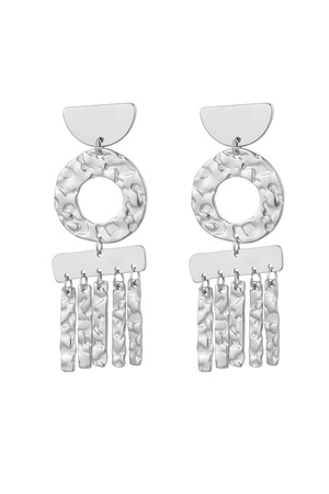 Statement earrings decoration - silver Stainless Steel h5 