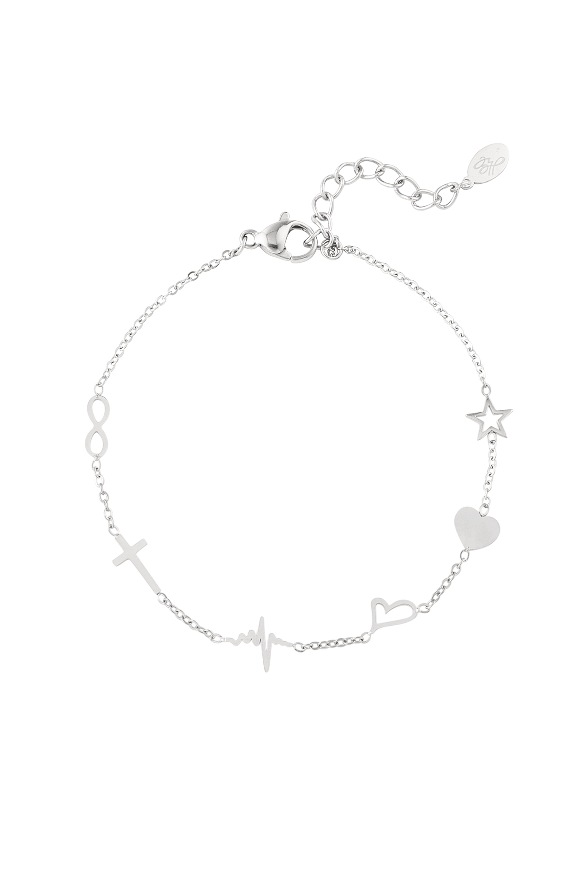 Bracelet charms - Silver Stainless Steel