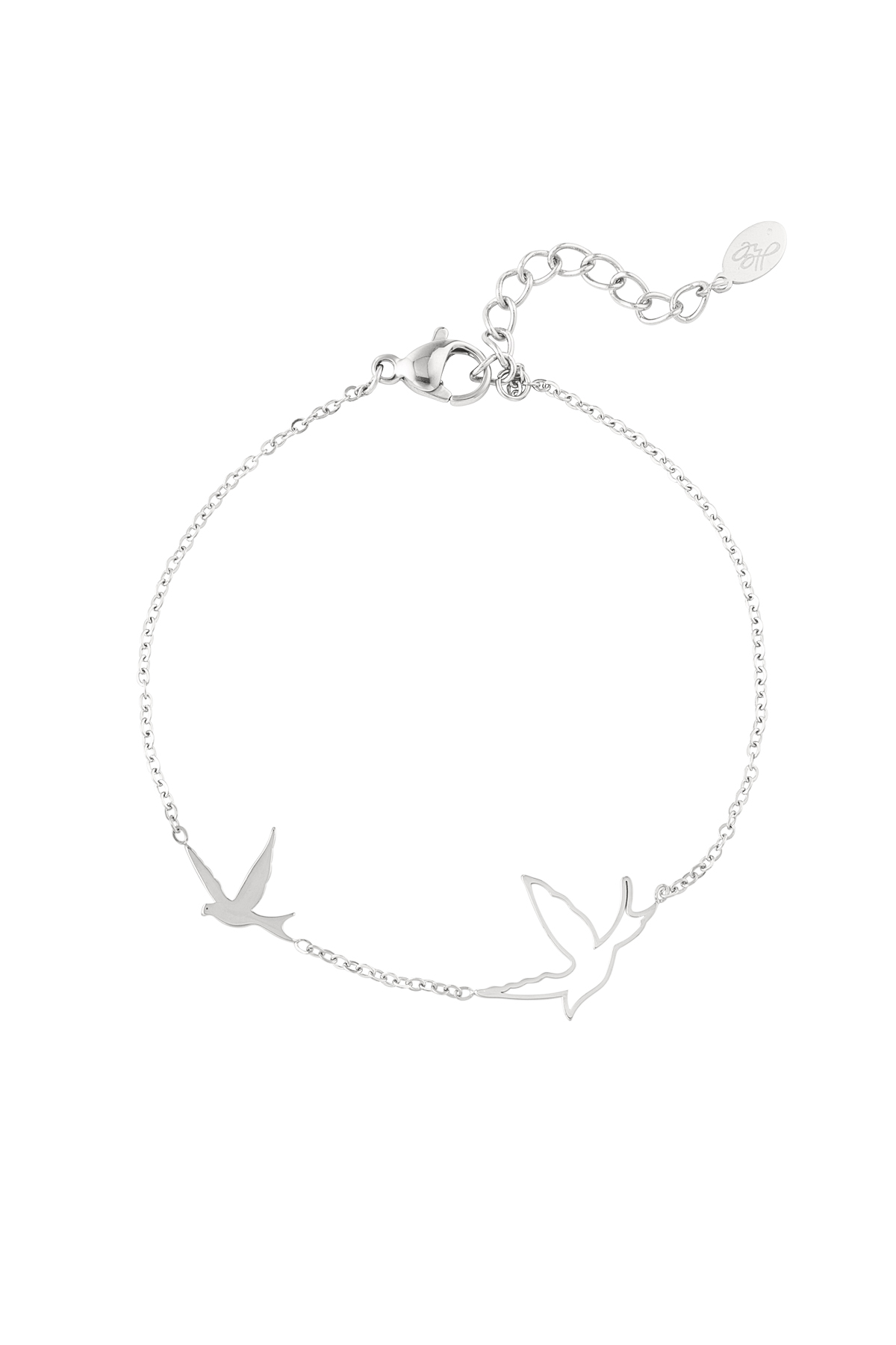 Bracelet oiseau - argent