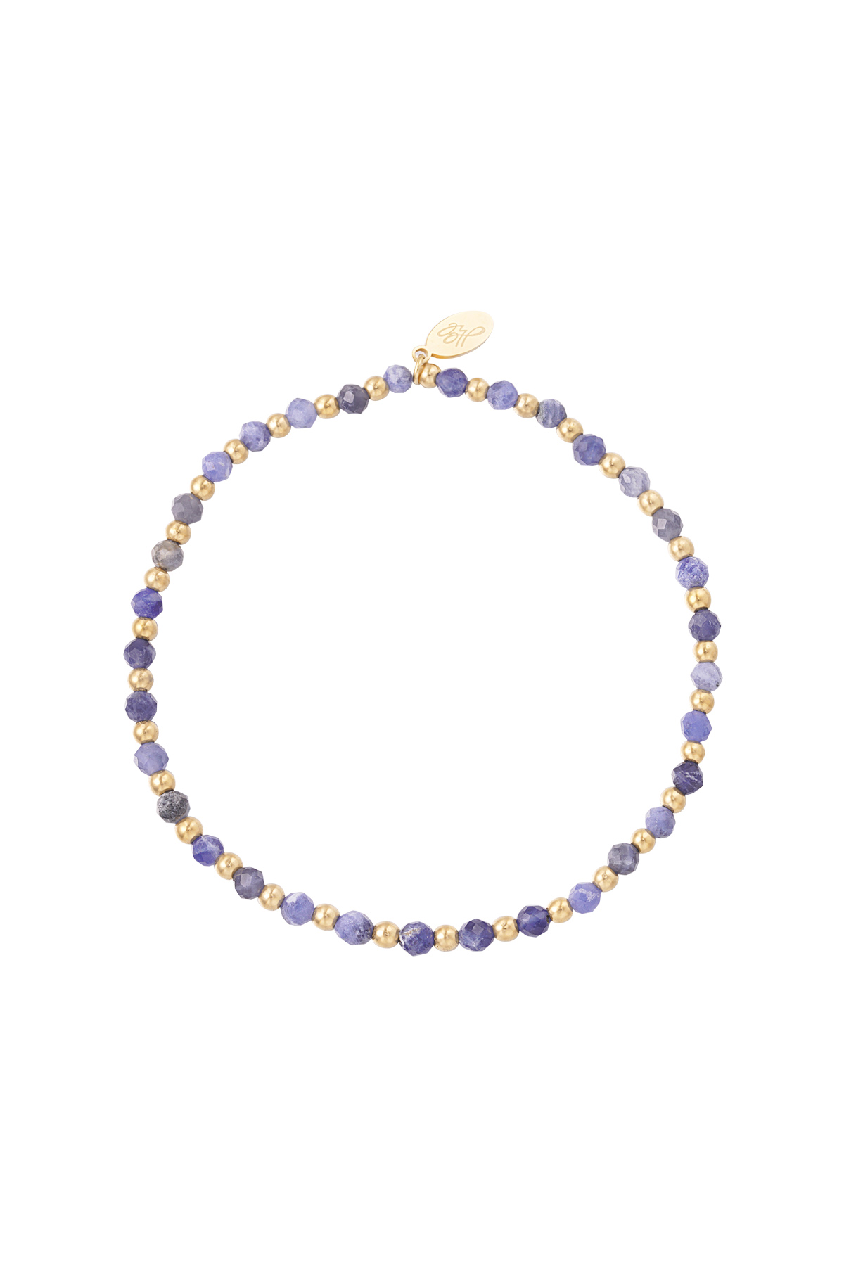 Blue & Gold / Beaded bracelet - purple/gold Picture9