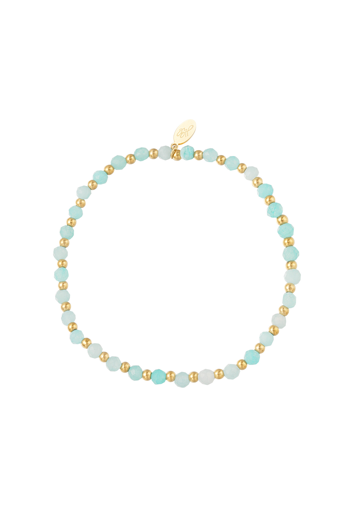 Blue & Gold / Beaded bracelet - gold/blue Picture12