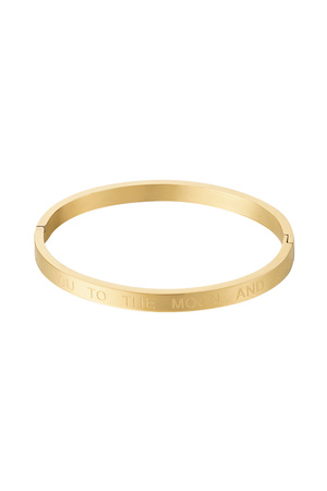 Sklavenarmband Love you to the Moon and back - Gold h5 