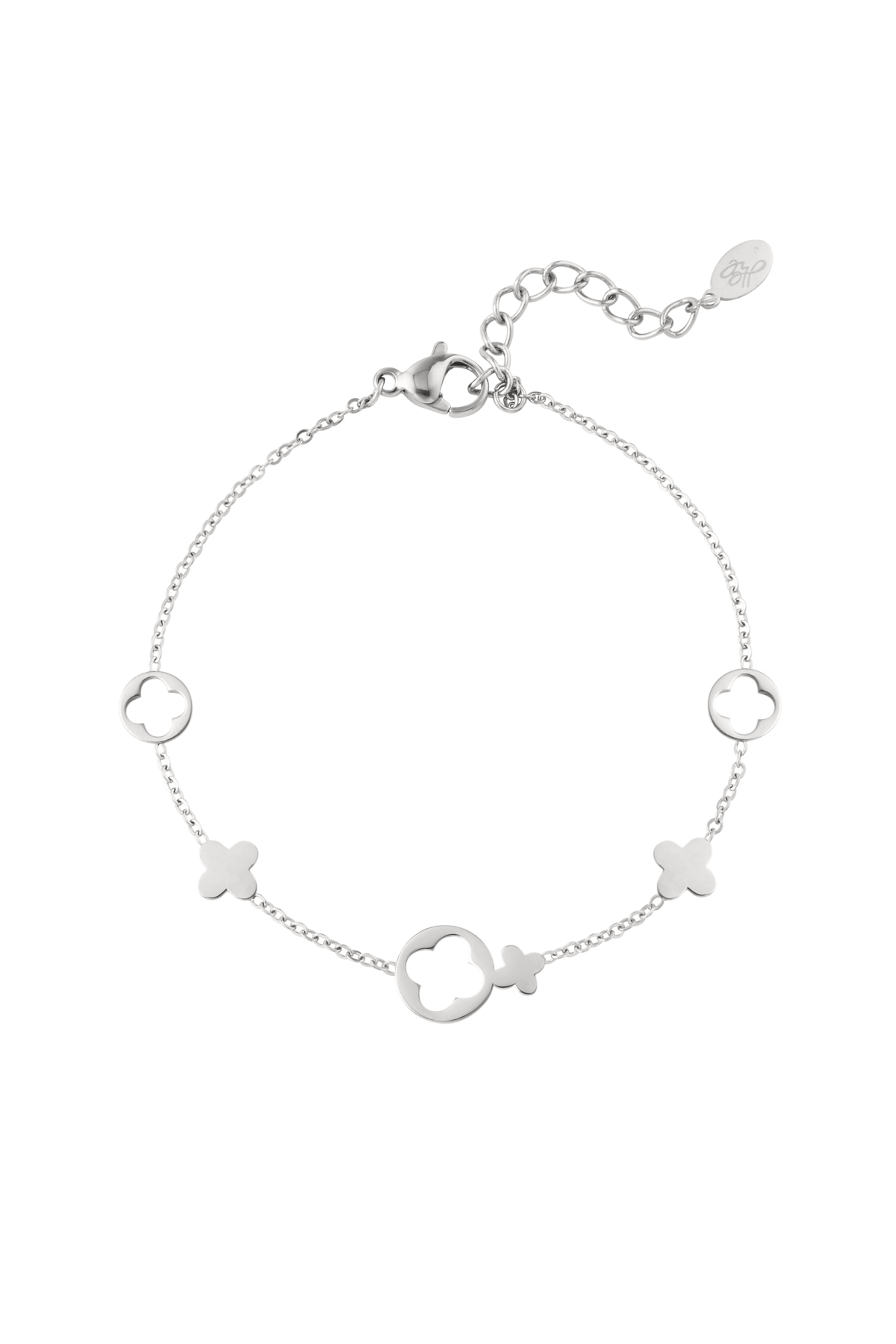 Bracelet clovers - silver