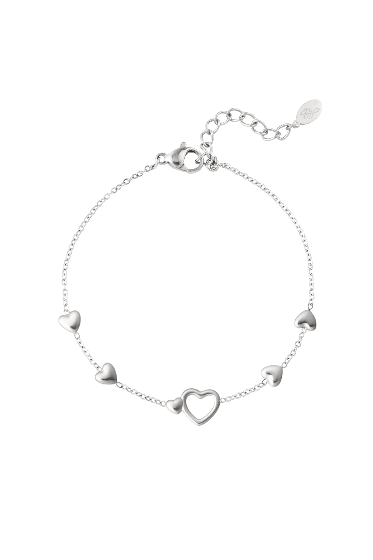 Armband all you need is love - zilver