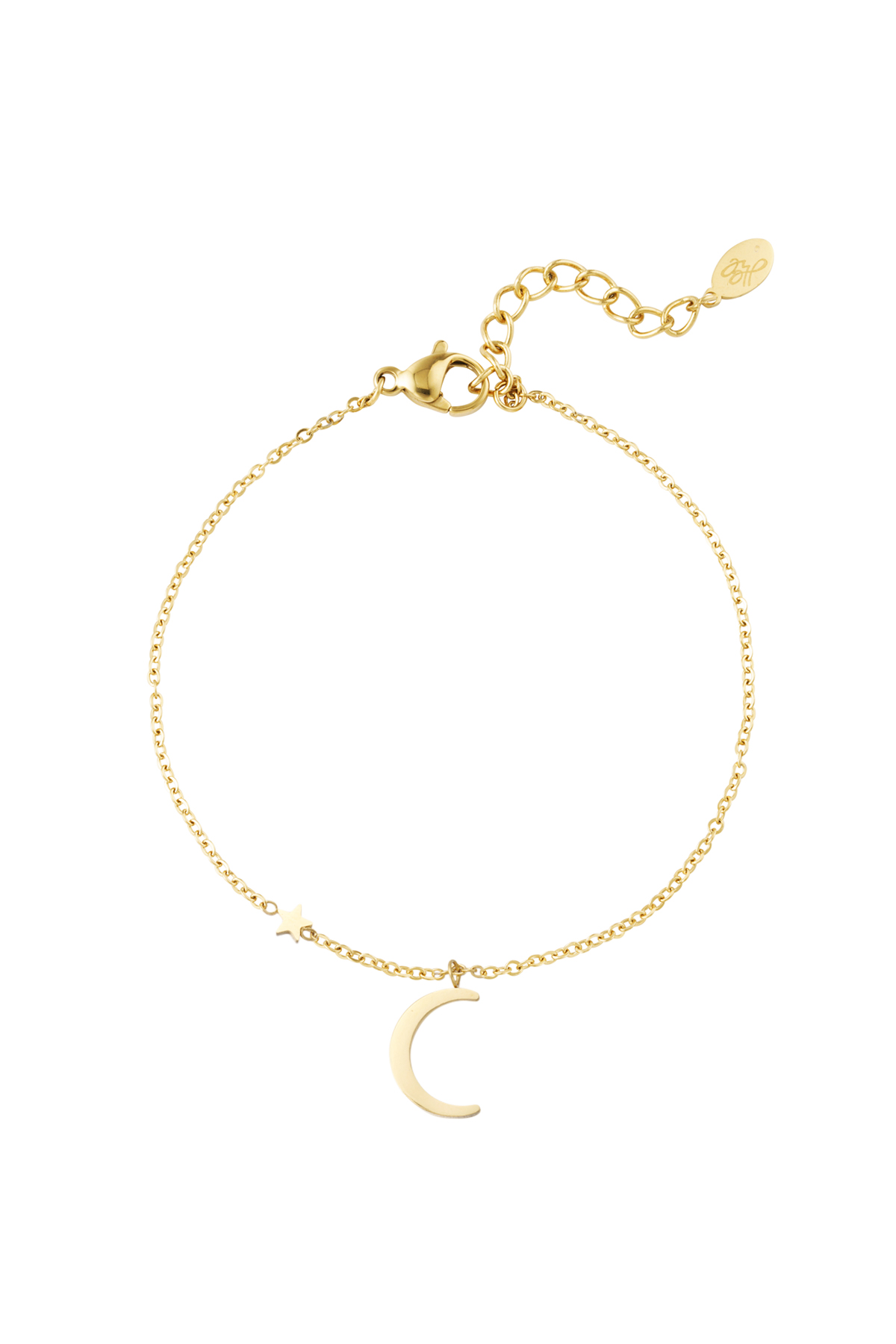 Braccialetto luna - Colore oro h5 