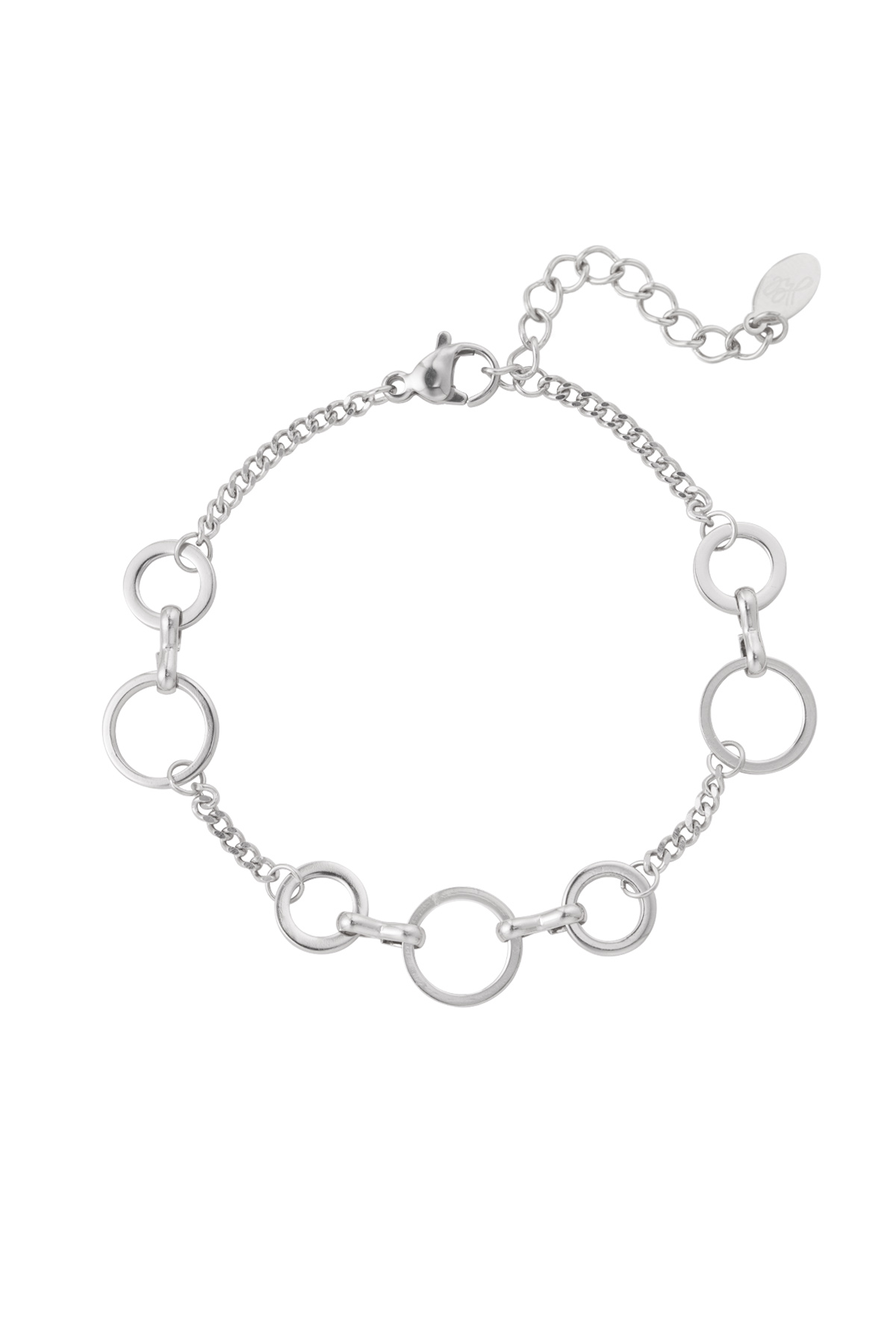 Bracelet circles - silver h5 