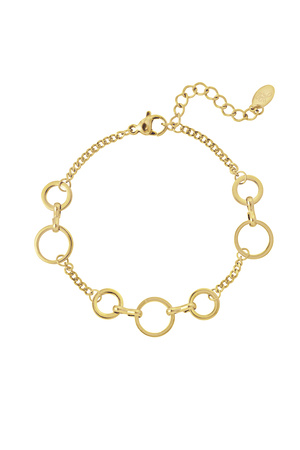 Armband cirkels - goud h5 