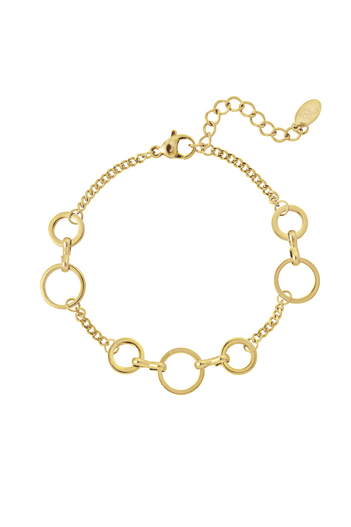 Bracelet cercles - or 