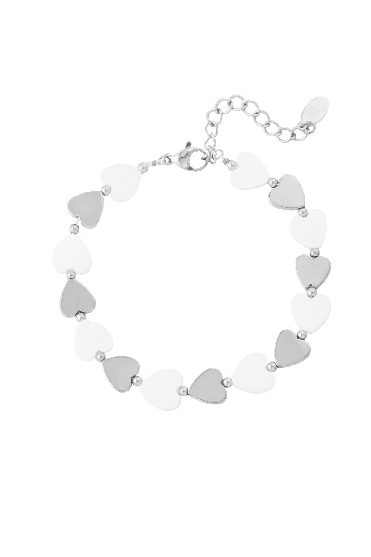 Bracelet sea shovel hearts - Silver Color color