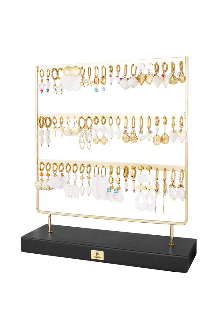 Display charms per orecchini e conchiglia - oro 