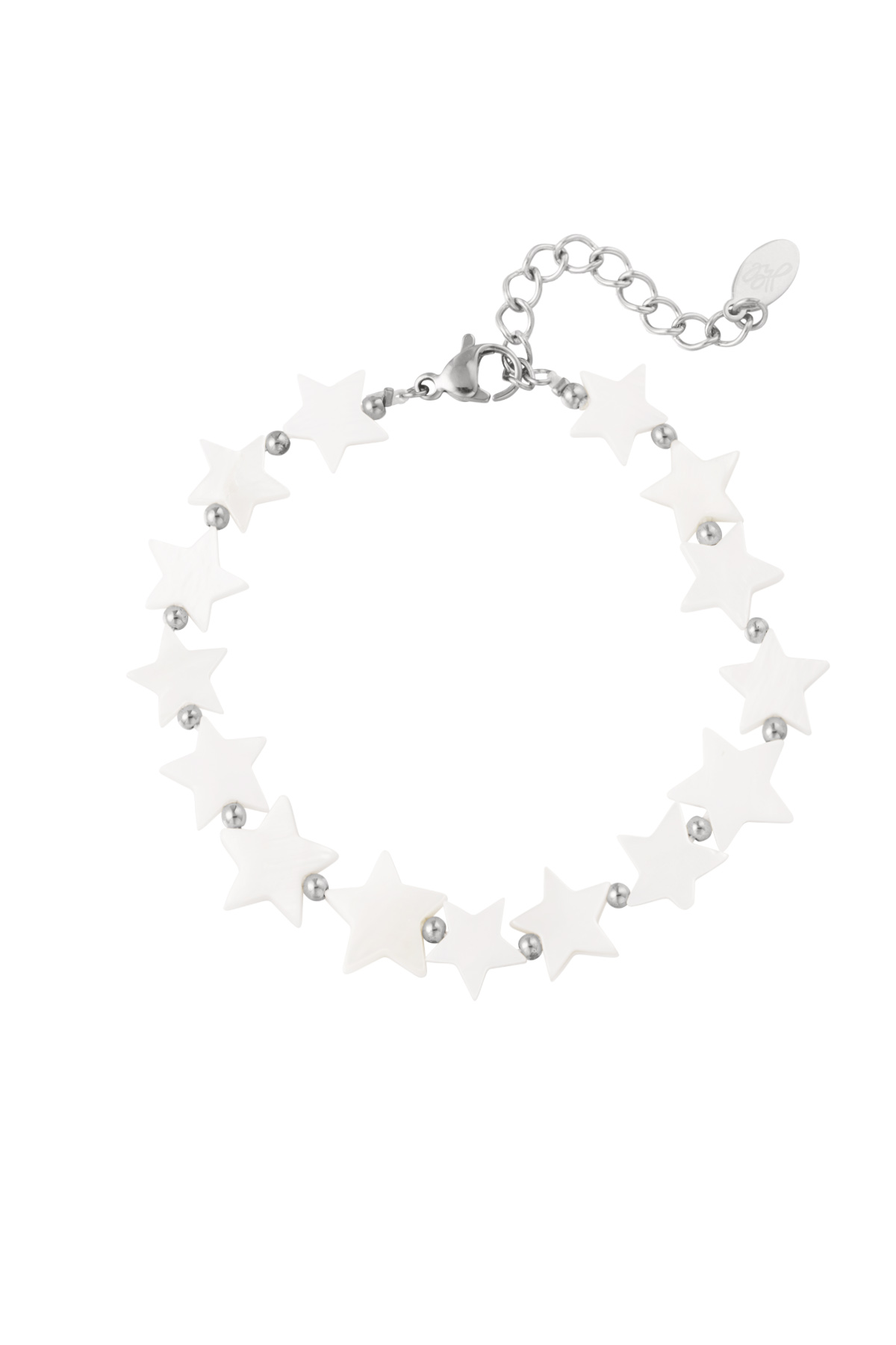 Bracelet seashell stars - Silver Color color 2