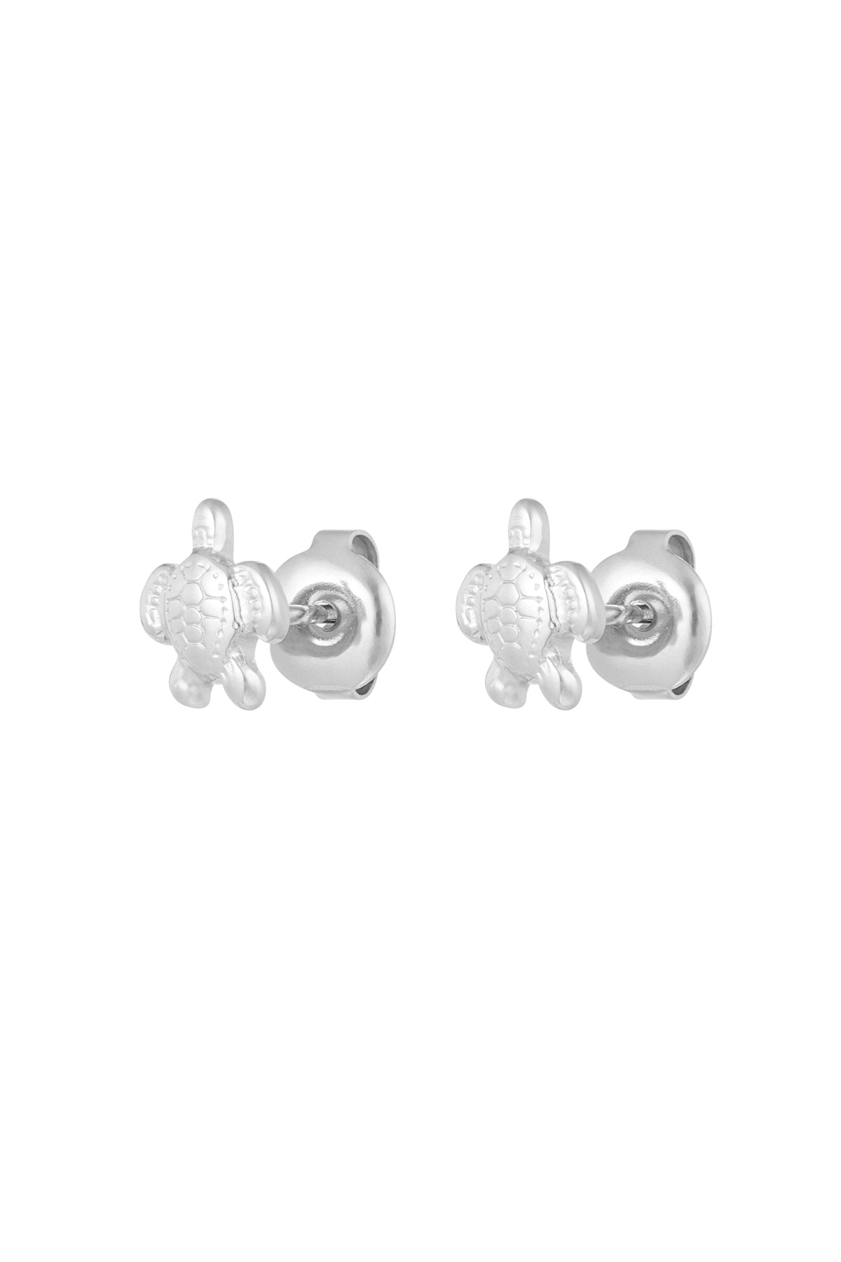 Turtle earrings - silver