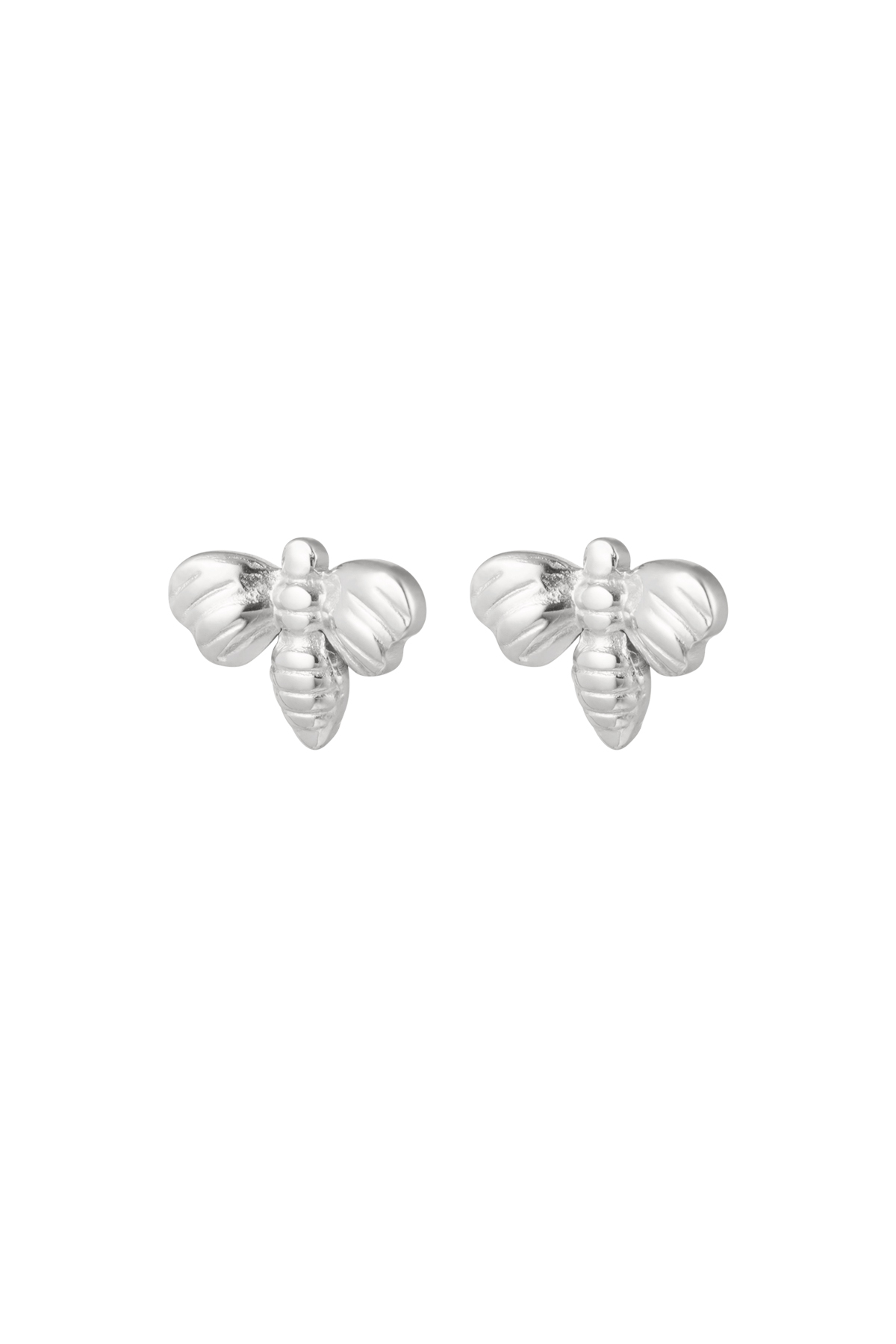 Ear studs bee - silver h5 