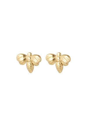 Ear studs bee - gold h5 