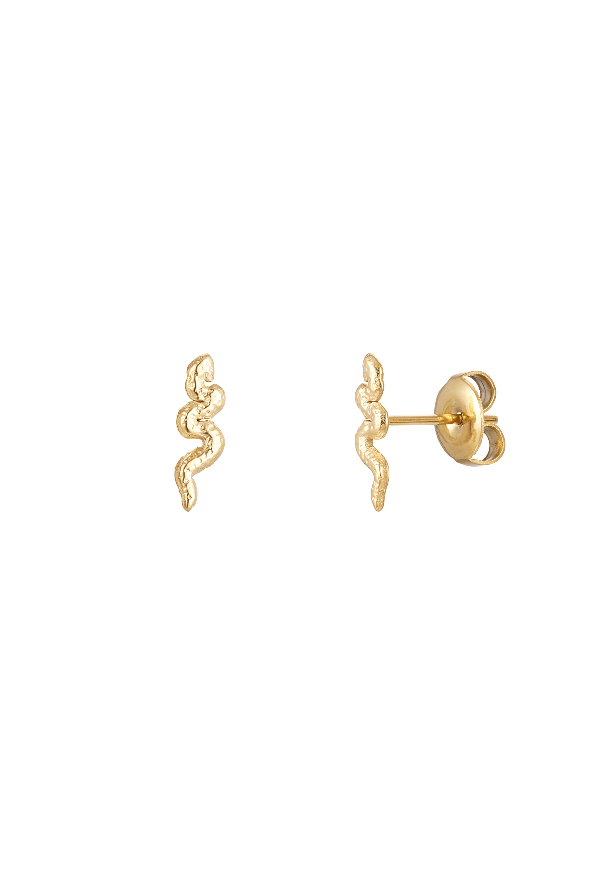 Ear plug snake - Gold Color Stainless Steel 2