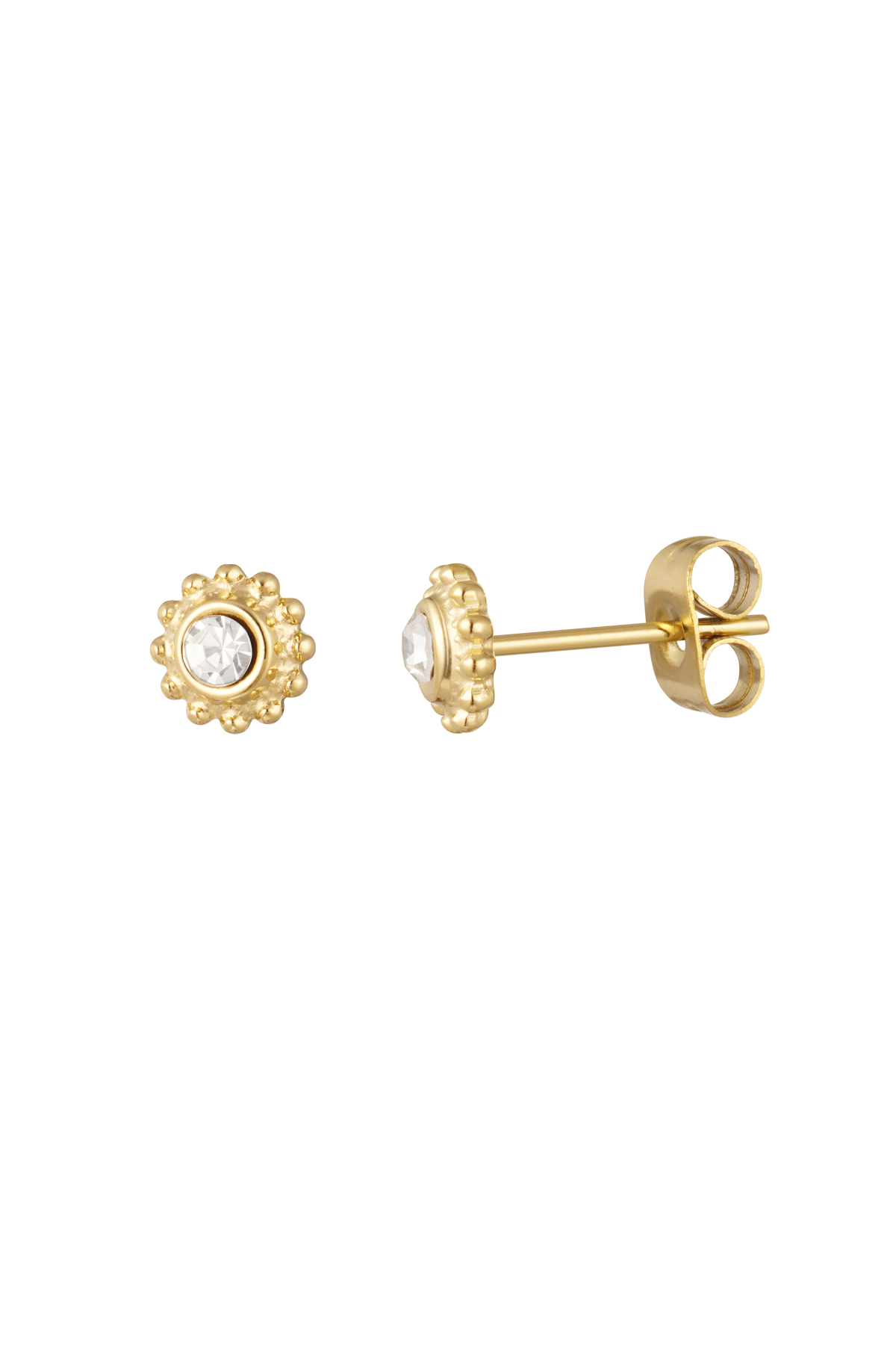 Ear studs moon - gold h5 