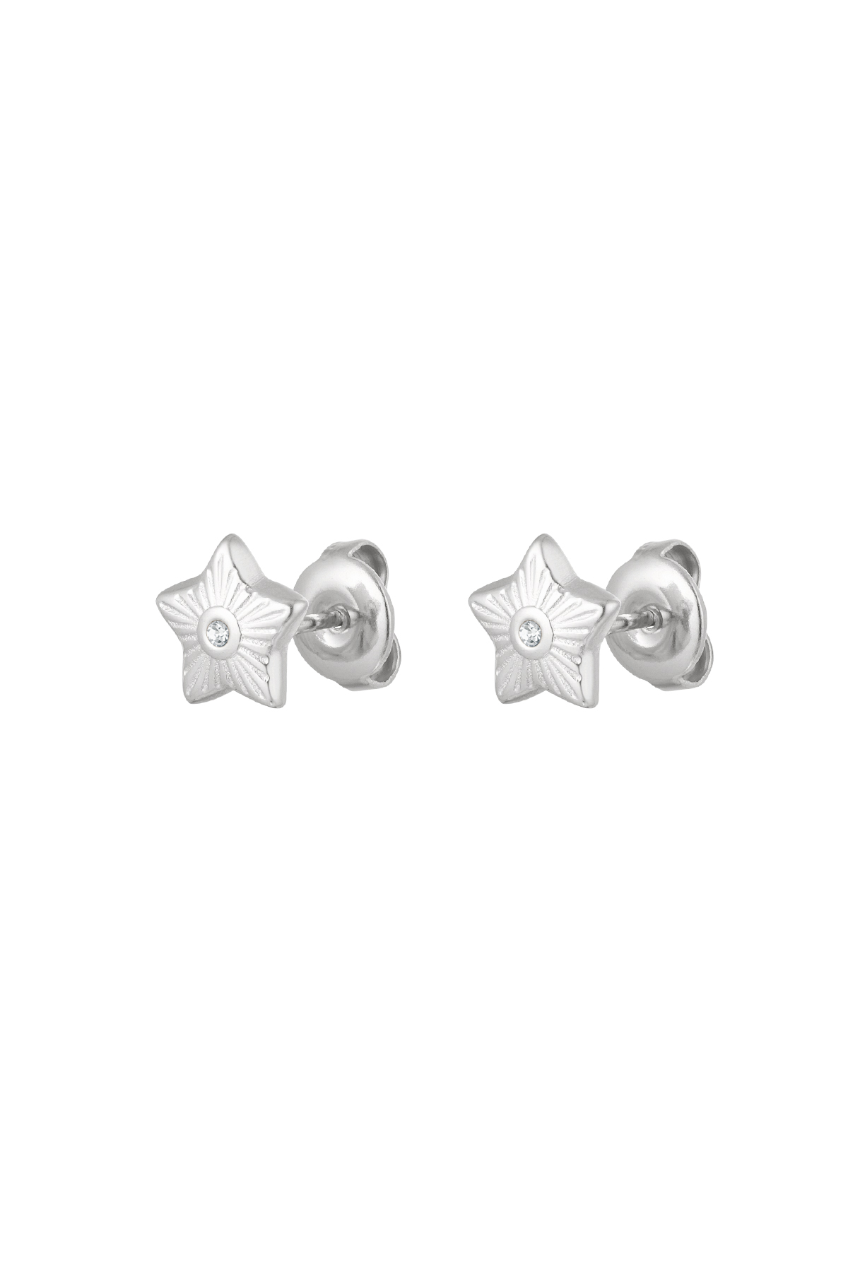 Ear studs star - silver h5 