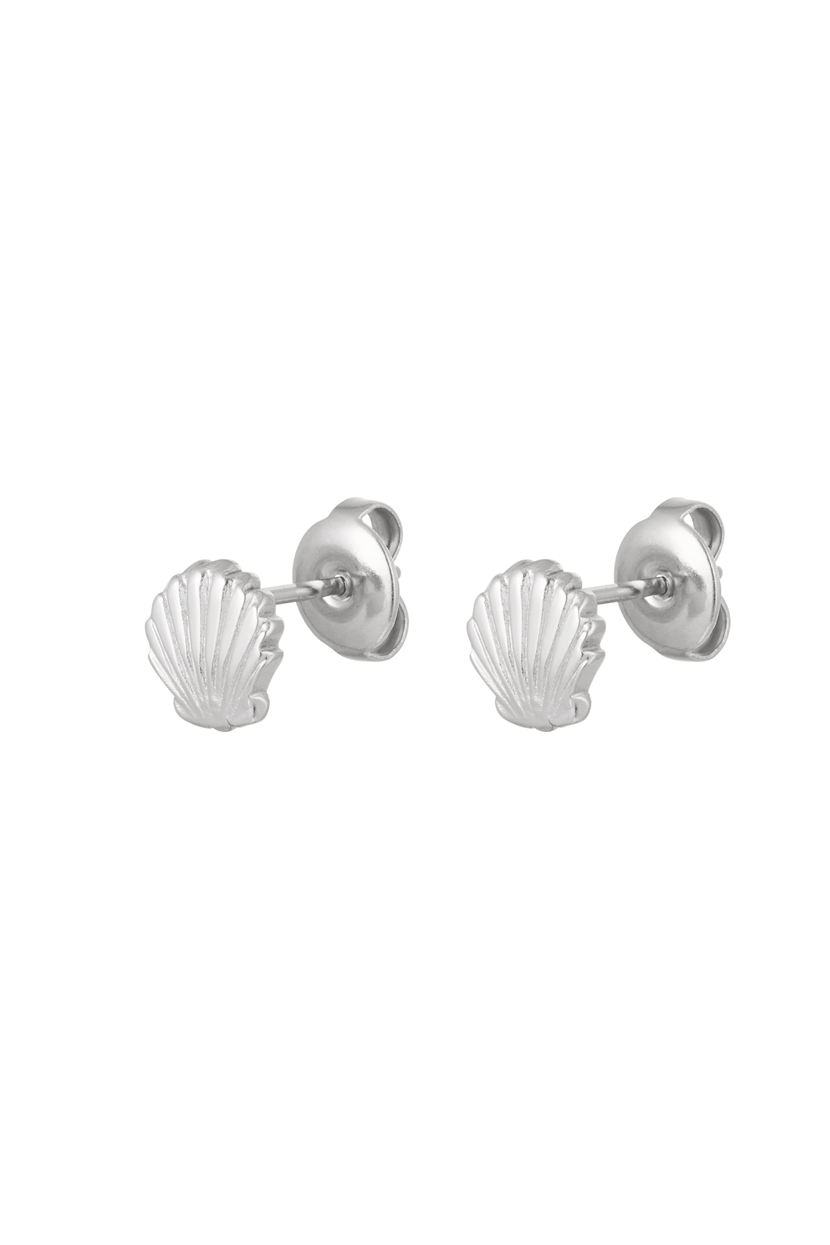 Clous d'oreilles coquillage - argent h5 