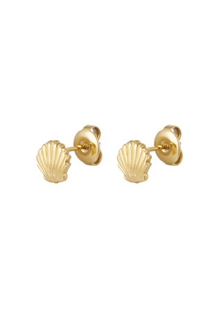 Ear studs shell - gold h5 