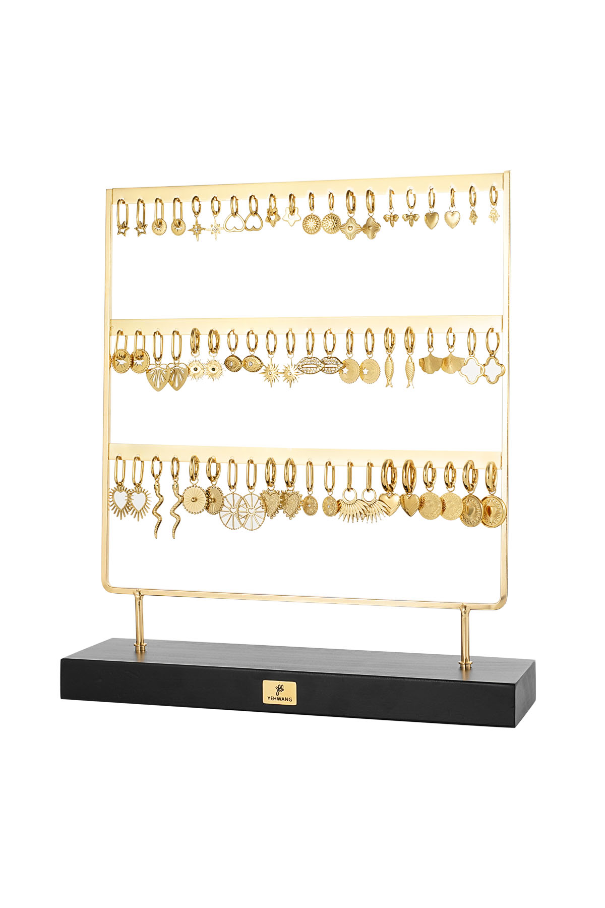 Expositor pendientes charm - oro