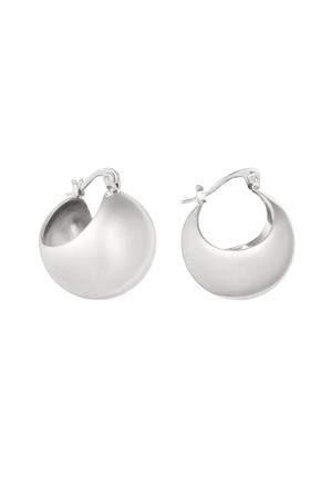 Earrings sphere - silver h5 