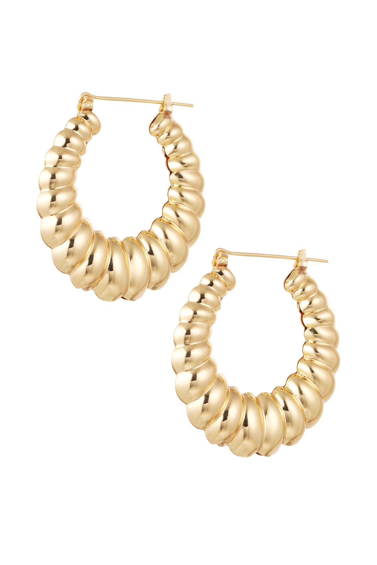 Earrings bubble - gold 