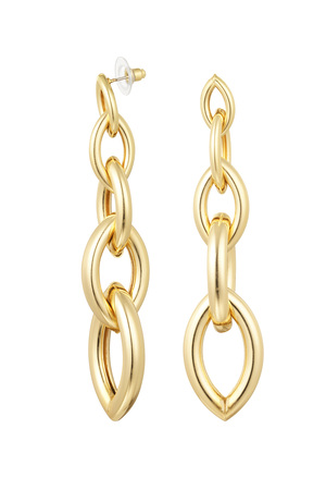 Ear studs five links - gold h5 