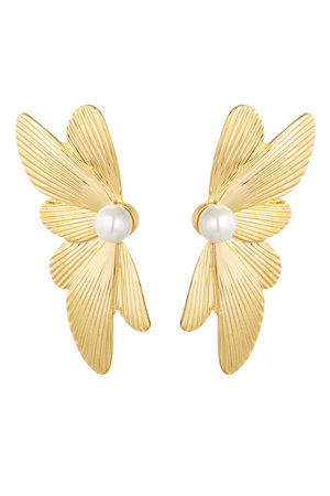Ear studs wing - gold h5 