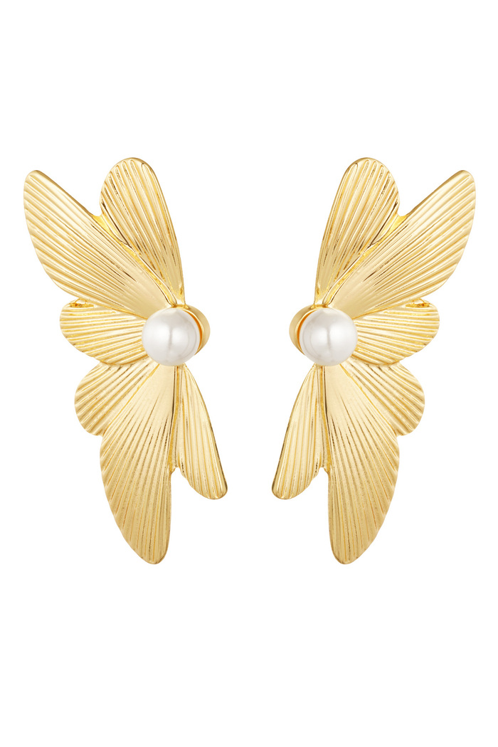 Ear studs wing - gold 